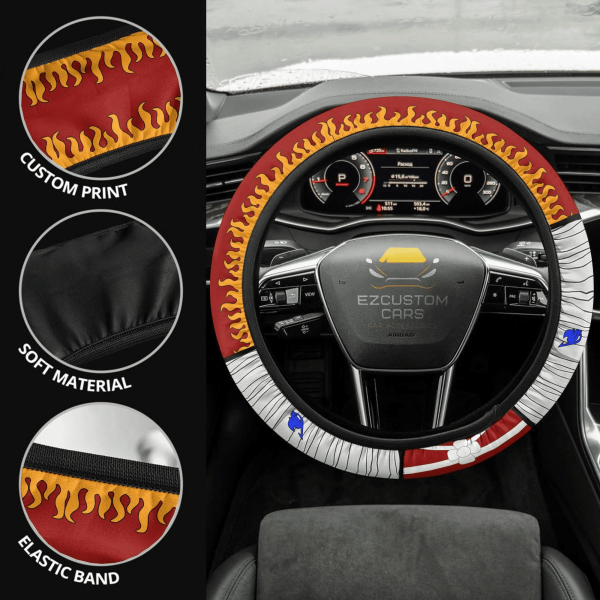 fairy tail anime steering wheel cover erza scarlet tnvrj