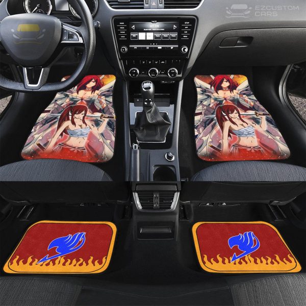 fairy tail car floor mats custom anime erza scarlet car accessories vmzki
