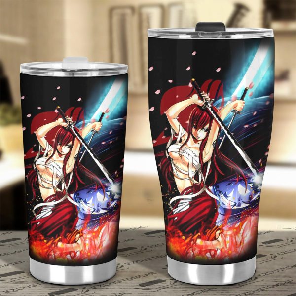 fairy tail erza scarlet car tumblers cup anime car accessories lkzif