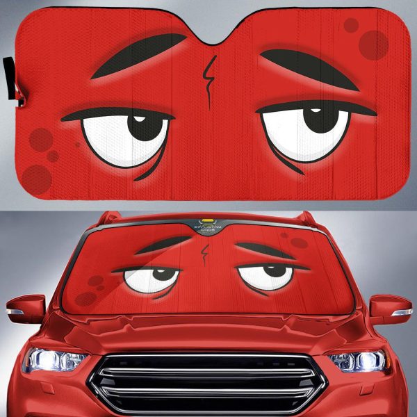 fear and doubt cartoon eyes car windshield sunshade bmyvs