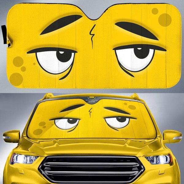 Fear and Doubt Cartoon Eyes Car Windshield Sunshade Fear and Doubt Cartoon Eyes Car Windshield Sunshade