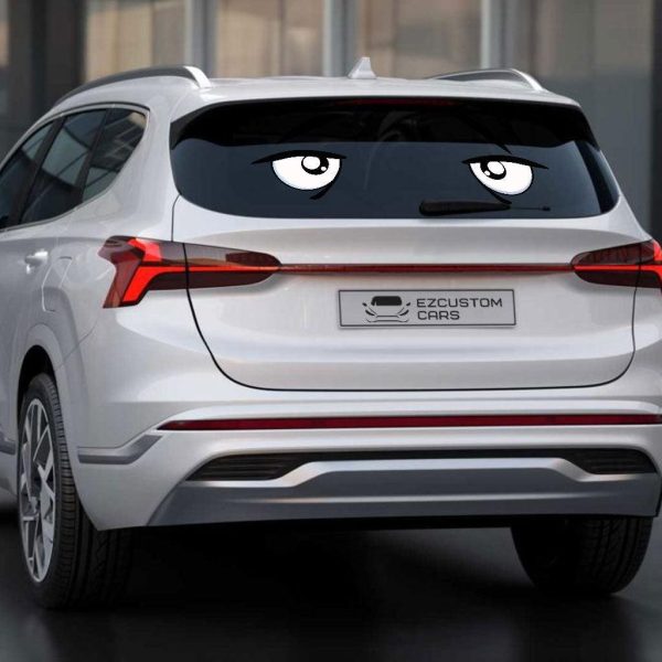 fear and doubt eyes car sticker custom cartoon car accessories dtedt