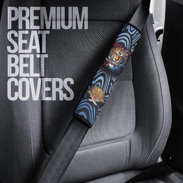 fight tiger seat belt covers custom tiger car accessories 7zq3e