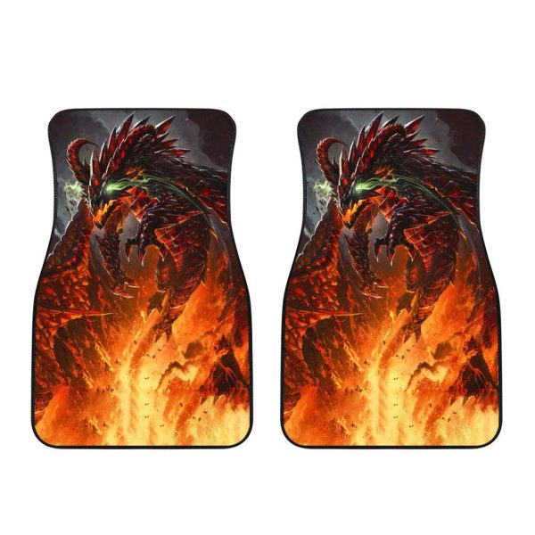 fire dragon car floor mats custom dragon car accessories vzxd2