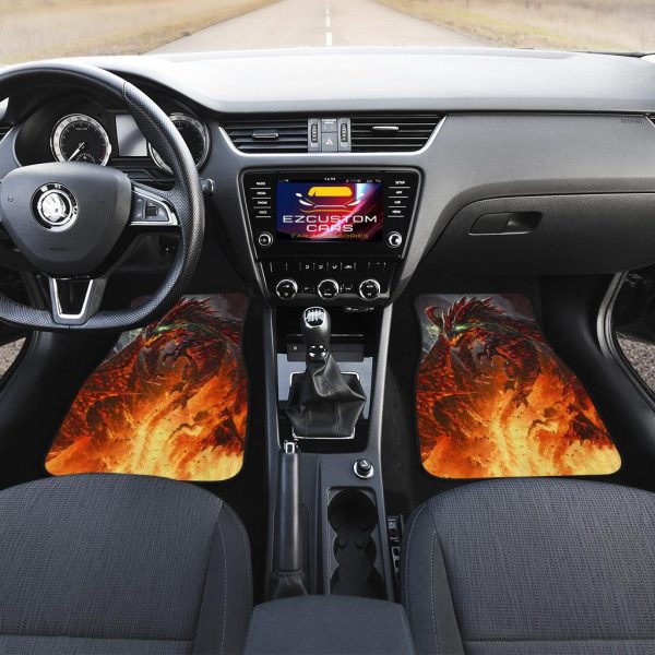 fire dragon car floor mats custom dragon car accessories zn6pz