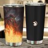 Fire Dragon Car Tumbler Cup Custom Dragon Car Accessories