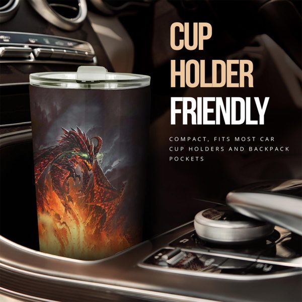 fire dragon car tumbler cup custom dragon car accessories zjp3k