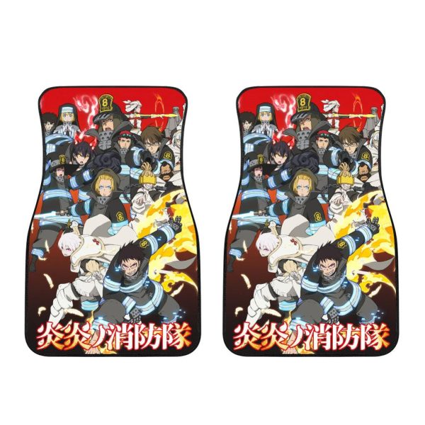 fire force all characters car floor mats anime car accessories fuizv