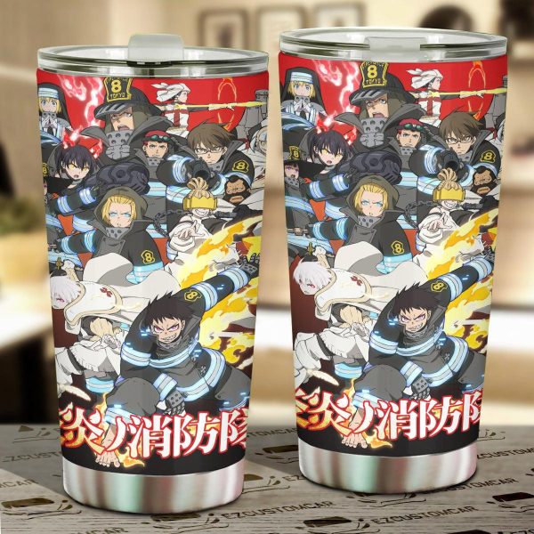 Fire Force x Fairy Tail Car Tumbler Cup Anime Car Accessories