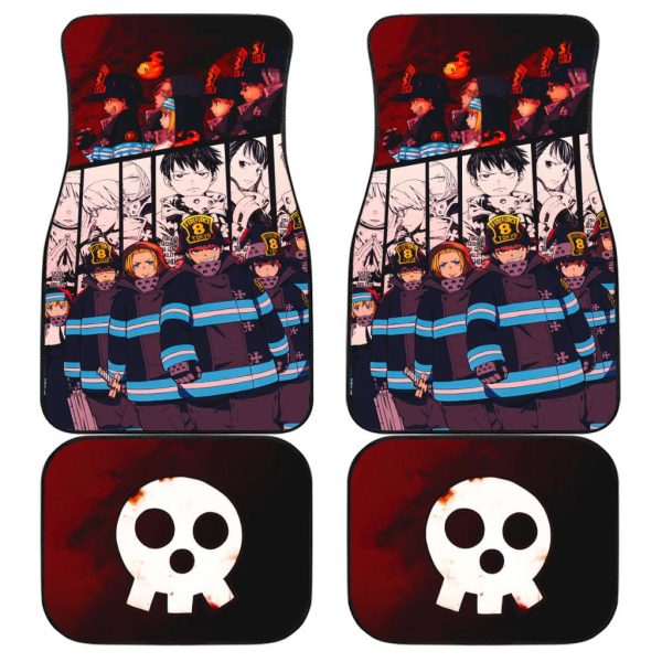 Fire Force All Characters Car Floor Mats Anime Car Accessories