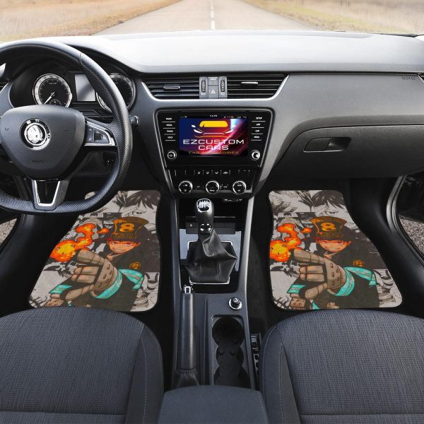 fire force shinra kusakabe car floor mats anime car accessories jwlhv