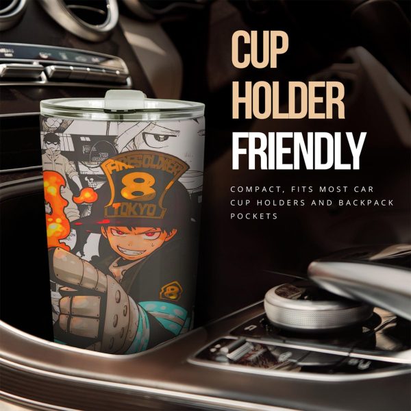 fire force shinra kusakabe car tumbler cup anime car accessories cd7p9