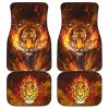 Fire Tiger Car Floor Mats Custom Tiger Car Accessories