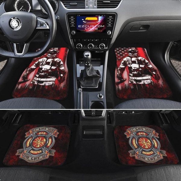 firefighter car accessories custom car floor mats american flag firefighter q8gvn
