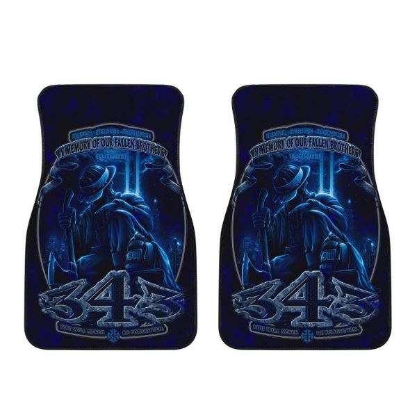 firefighter car accessories custom car floor mats firefighter 343 never forgotten h4hpl