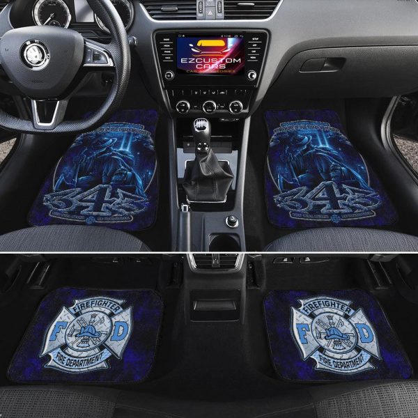 firefighter car accessories custom car floor mats firefighter 343 never forgotten yyjfm