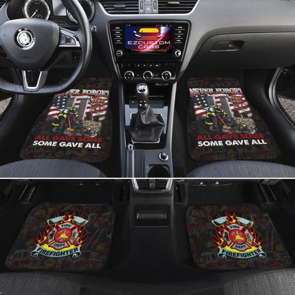 firefighter car accessories custom car floor mats firefighter never forget 7xu1i