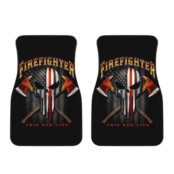firefighter car accessories custom car floor mats firefighter thin red line rpz1r