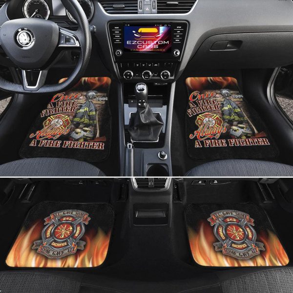 firefighter car accessories custom car floor mats once a firefighter always a firefighter fxuor