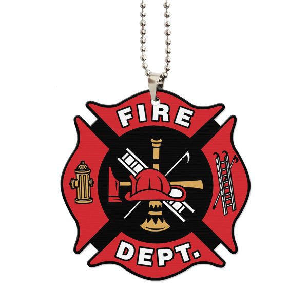 firefighter car accessories custom car ornament firefighter symbol exbn9