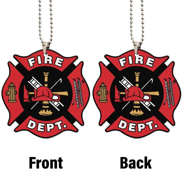 firefighter car accessories custom car ornament firefighter symbol mvuhf