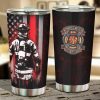 Firefighter Car Accessories Custom Car Tumblers Cup American Flag Firefighter
