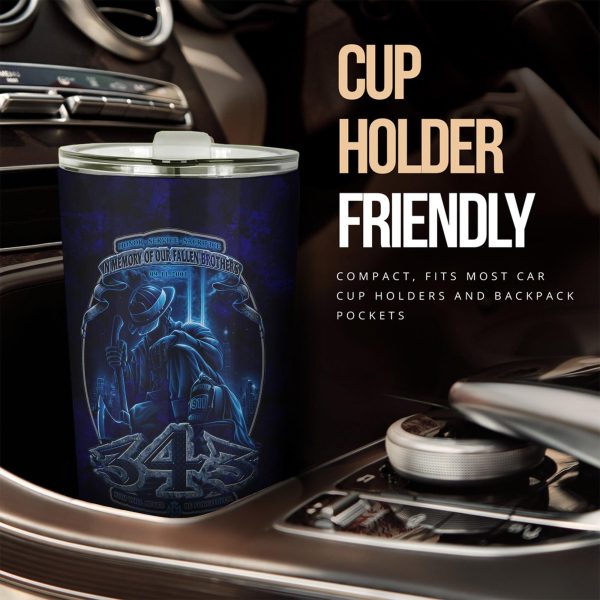 firefighter car accessories custom car tumblers cup firefighter 343 never forgotten me1mz