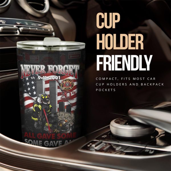 firefighter car accessories custom car tumblers cup firefighter never forget fv2d5