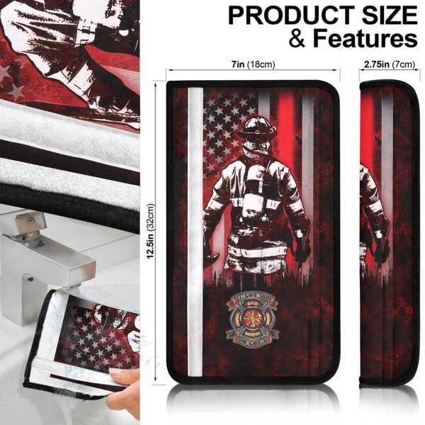 firefighter car accessories custom seat belt coversamerican flag firefighter ccq1r
