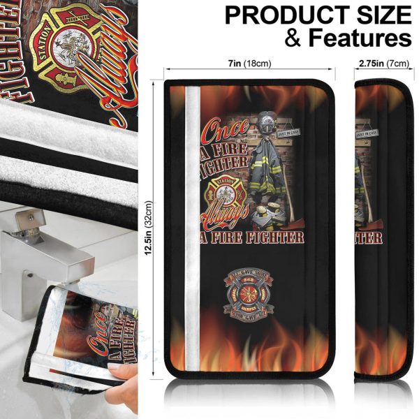 firefighter car accessories custom seat belt coversonce a firefighter always a firefighter y0lmw