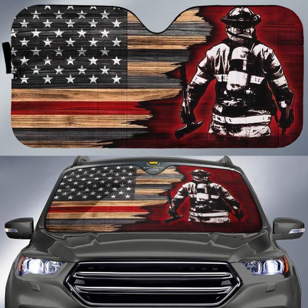 Firefighting Force Car Sun Shade Army Car Accessories