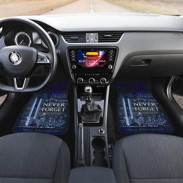 flag american car accessories custom car floor mats 9 11 2001 we will never forget qnoez