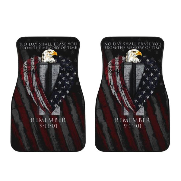 flag american car accessories custom car floor mats 911 no day shall erase you rjgou