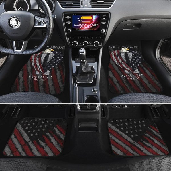 flag american car accessories custom car floor mats 911 no day shall erase you rxkv7