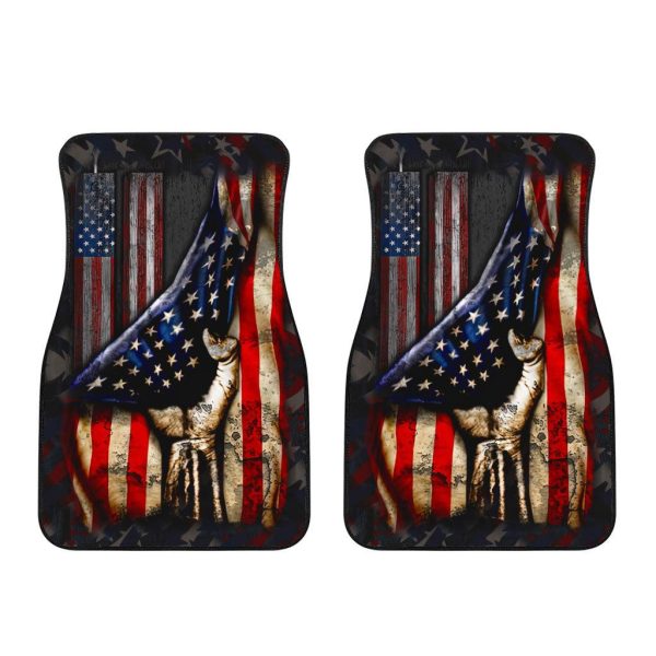 flag american car accessories custom car floor mats i love usa tfg5f