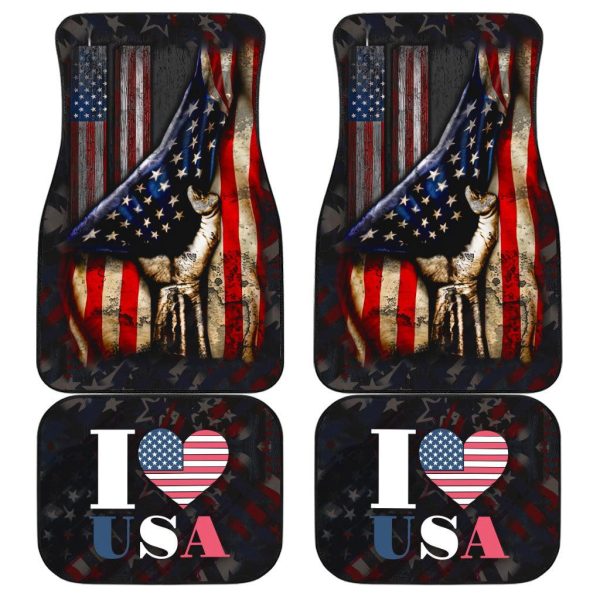 Flag American Car Accessories Custom Car Floor Mats 9/11: No Day Shall Erase You