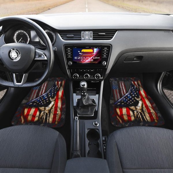 flag american car accessories custom car floor mats i love usa y15be