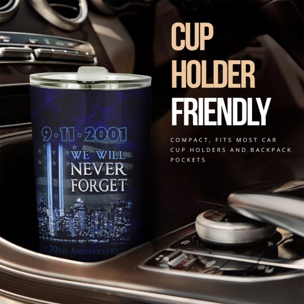 flag american car accessories custom car tumblers cup 9 11 2001 we will never forget tyia9