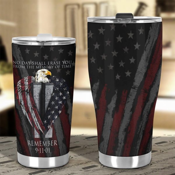 flag american car accessories custom car tumblers cup 911 no day shall erase you 217rd