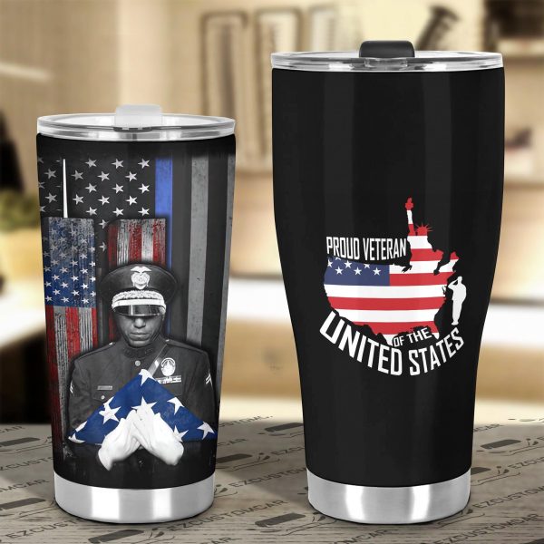 flag american car accessories custom car tumblers cup heroes memorial vbvuc