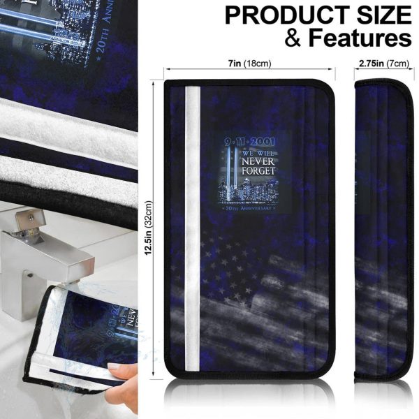 flag american car accessories custom seat belt covers9 11 2001 we will never forget ld3az