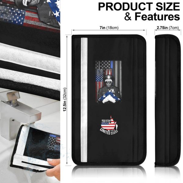 flag american car accessories custom seat belt coversheroes memorial lfc03