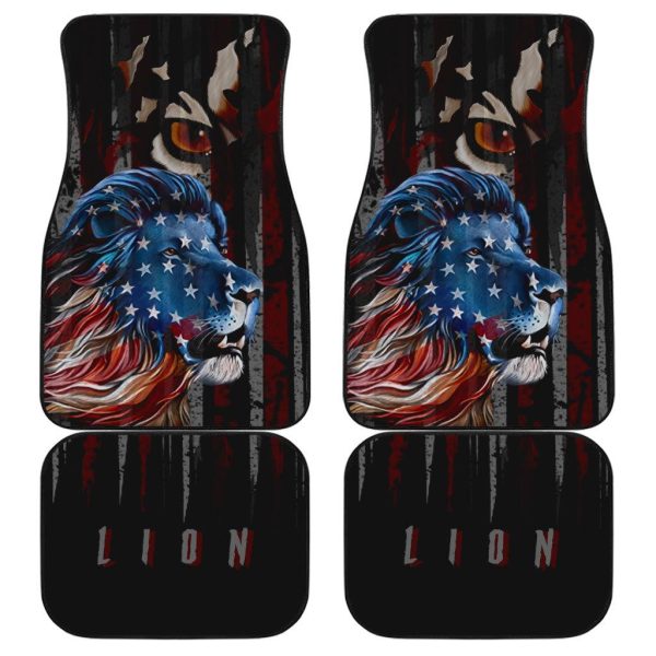 Native Lion Car Floor Mats Custom Lion Car Accessories