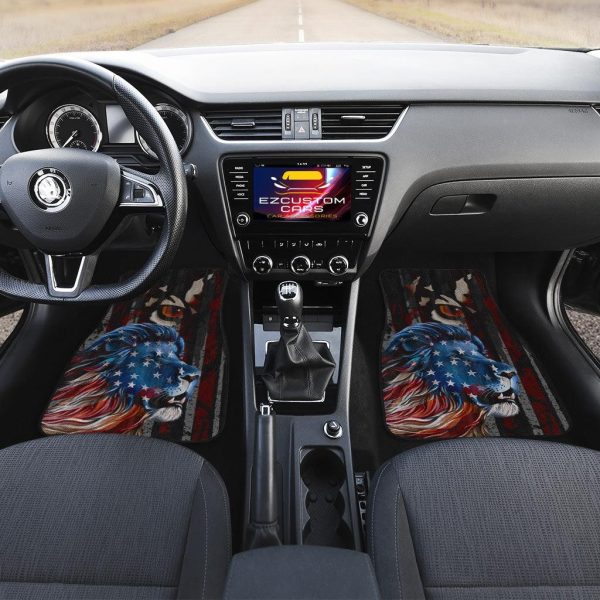 flag lion car floor mats custom lion car accessories wh2wq