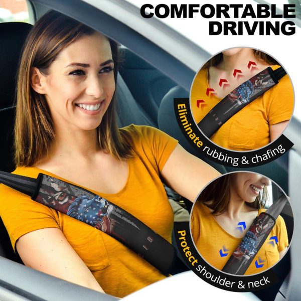 flag lion seat belt covers custom lion car accessories 7ywjr
