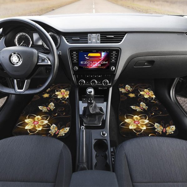 flower butterfly car floor mats custom butterfly car accessories cmloj
