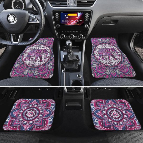 flower elephant car floor mats custom elephant car accessories vqrc4