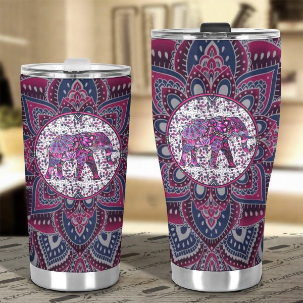 flower elephant car tumbler cup custom elephant car accessories liitr