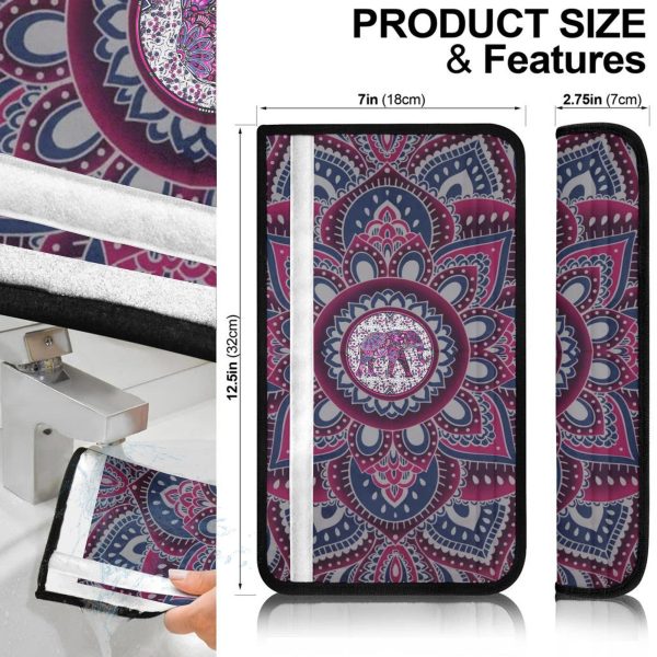 flower elephant seat belt covers custom elephant car accessories byda7