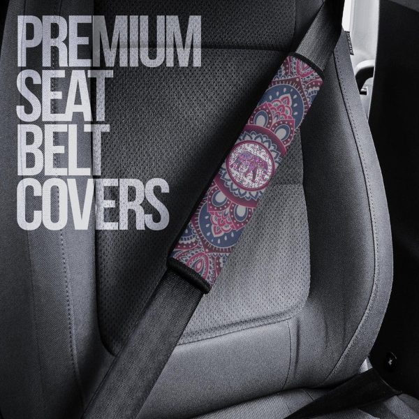 flower elephant seat belt covers custom elephant car accessories t2hfr